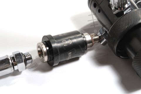 StoneRust.com - Omniswivel - Shutoff Valve 3/8" -24 F to 3/8" -24M (Reversible sleeve) - 1