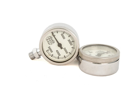 Light Monkey White Pressure Gauge