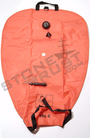 StoneRust.com - Highland - 100 Lbs Lift Bag Orange w/ Pouch - 1